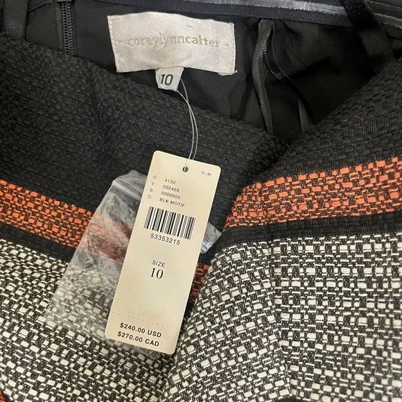 NWT!! Anthropologie COREY LYNN CALTER Nina Cropped Tweed Jumpsuit Stripes 10 - Picture 13 of 15